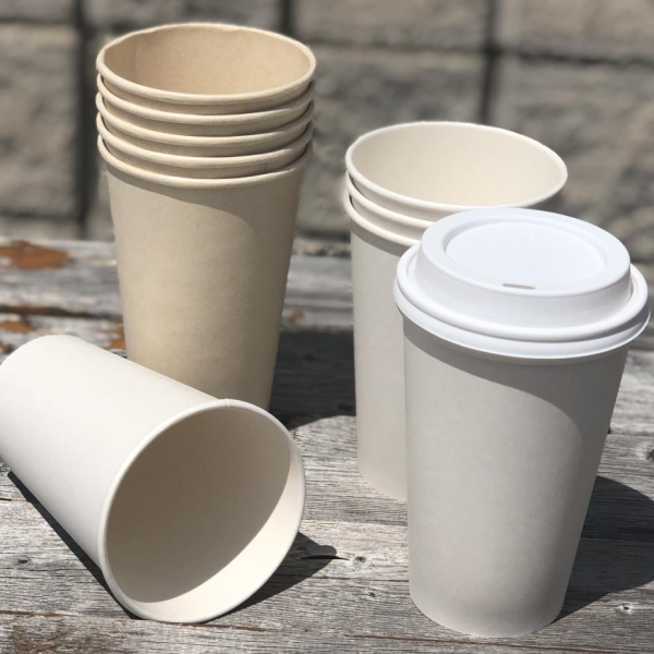 Compostable Hot Drink Paper Cups Coated With Bioplastic